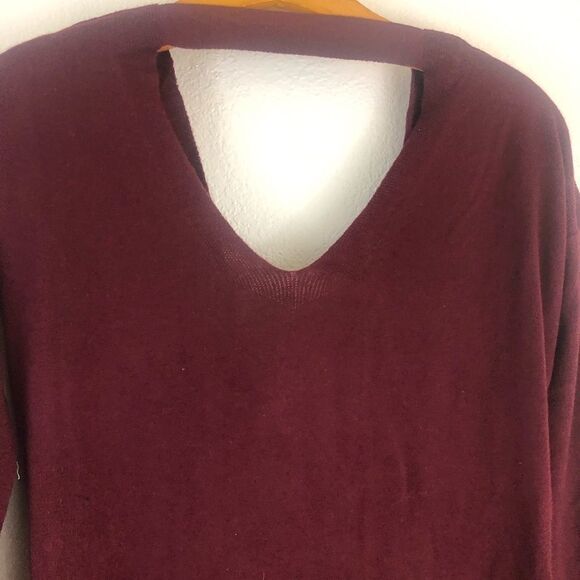 Vimmia Shavasana Reversible Sweater in Burgundy M New with tags - Picture 3 of 5